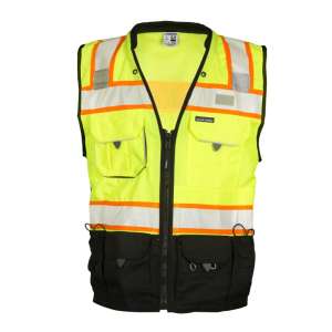 KISHIGO S5002/S5003 Black Series Class 2 Surveyors Safety Vest